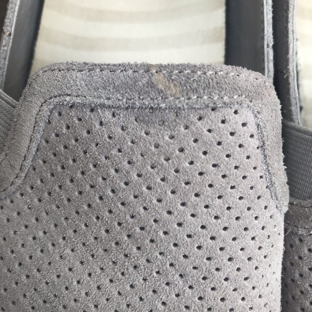 VGUC Vionic Malina Perforated Suede Slip On Shoes in Gray | Size 9.5 - Picture 11 of 11